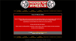 Desktop Screenshot of houseofwheelsonline.com
